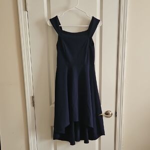 Teeze Me Blue Fit and Flare Sleeveless Dress